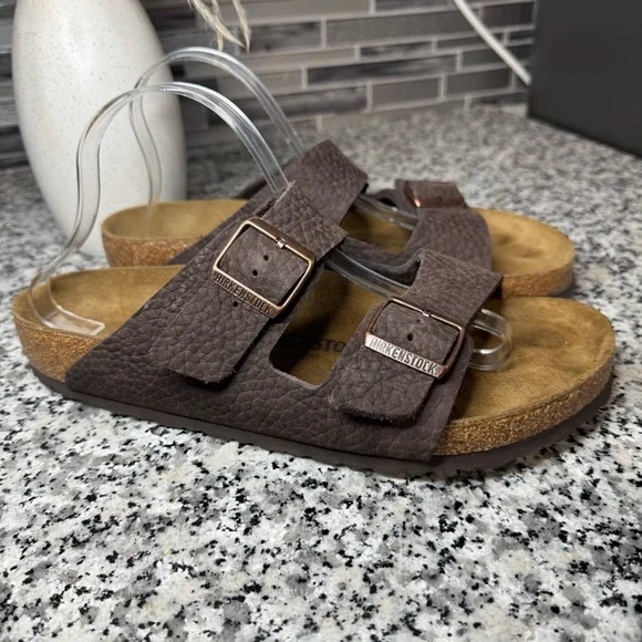 Birkenstock Men’s Arizona Nubuck Leather Desert Buck Roast Size EU43 US 10-10.5